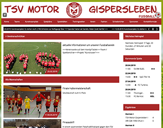 Homepage TSV Motor Gispersleben