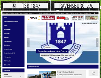 Homepage TSB Ravensburg