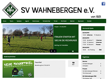 Homepage SV Wahnebergen